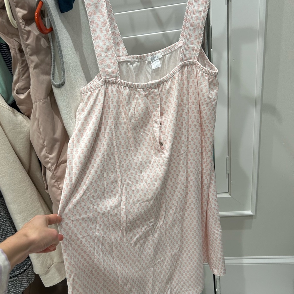 Pima ruffle maternity nightgown